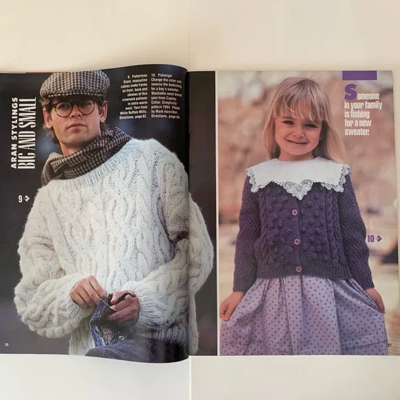 Knitting With Simplicity Magazine 30 Winning Fall Designs Full Patterns Included - Picture 7 of 17